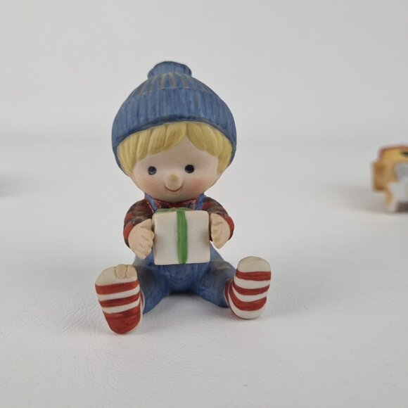 Lot of 4 Enesco Country Cousins Figurines Play Time at Beach Christmas Vntg - Picture 10 of 13